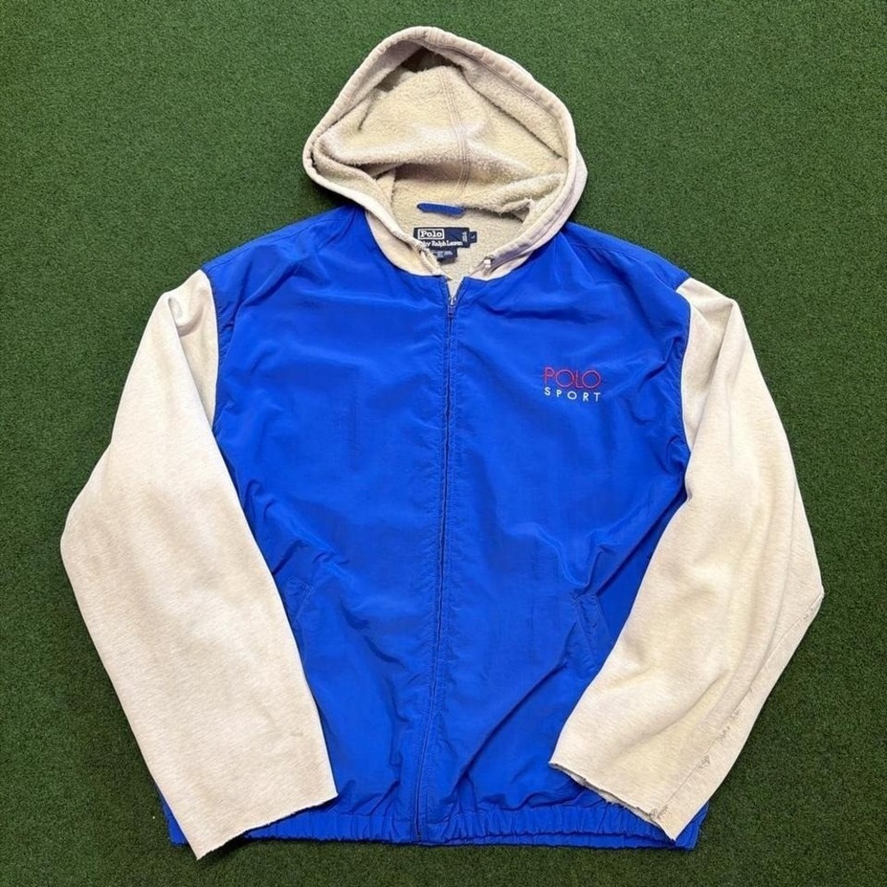 Vintage 90s Ralph Lauren Polo sport zip up windbreaker hoodie combo